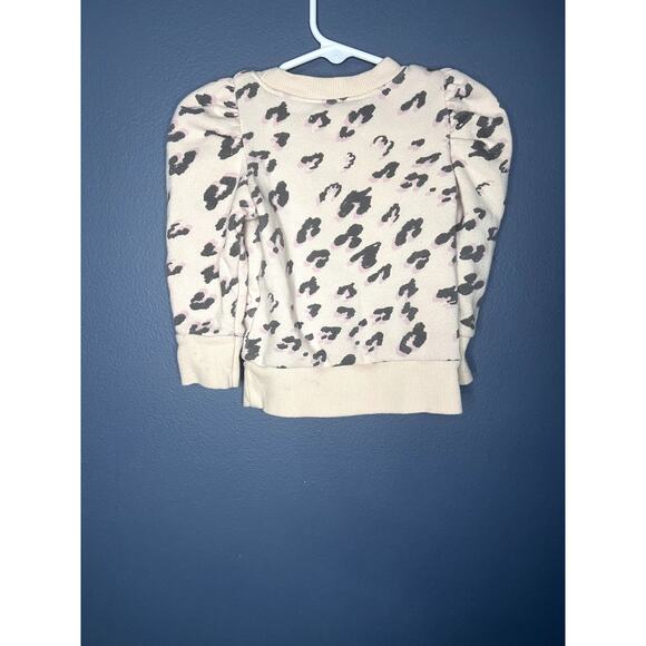 Grayson Mini Ruffle Sleeve Cheetah Print Sweater Infants Size 18M Girly Preppy - Picture 2 of 6